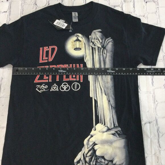 Gildan T-Shirt Unisex Size Small Color Black Hermit Led Zepplin Graphic Tee - Picture 7 of 8